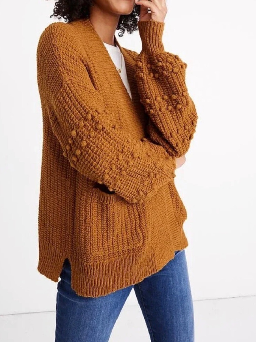 Madewell Bobble Cardigan Sweater Golden Meadow size XXS